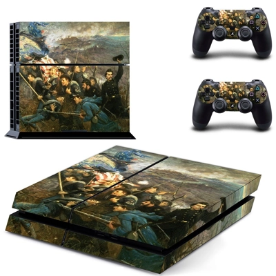Civil war painting skin sticker for playstation 4 console .. Civil war painting skin sticker for playstation 4 console ..