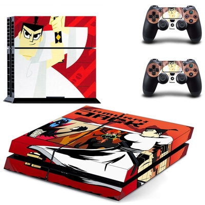 Samurai Jack skin sticker for playstation 4 console and tw.. Samurai Jack skin sticker for playstation 4 console and tw..