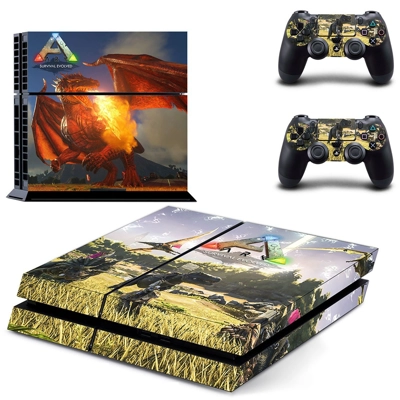 Ark Survival Evolved skin sticker for playstation 4 console and two controllers