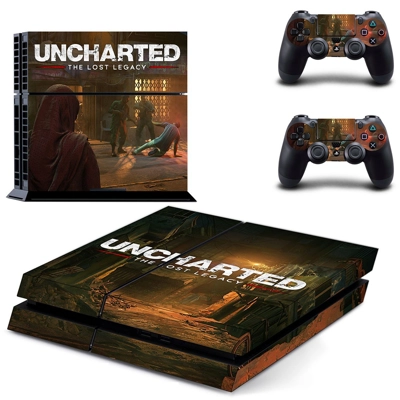 Uncharted The Lost Legacy skin sticker for playstation 4 console and two controllers