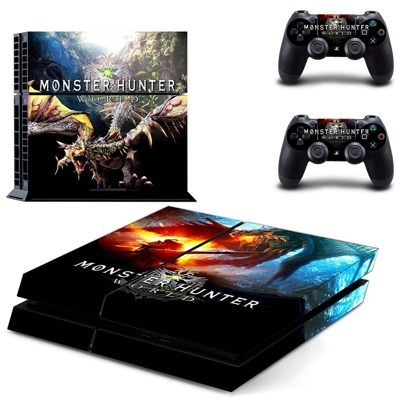 Monster Hunter World skin sticker for playstation 4 consol.. Monster Hunter World skin sticker for playstation 4 consol..