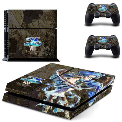 Lacrimosa of Dana skin sticker for playstation 4 console and two controllers