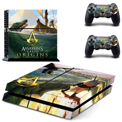 Assassin's Creed Origins skin sticker for playstation 4 console and two controllers