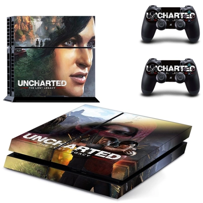 Uncharted The Lost Legacy skin sticker for playstation 4 console and two controllers