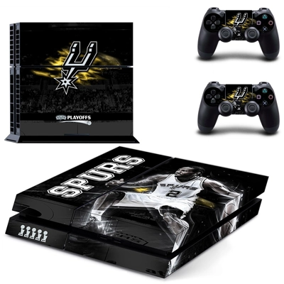 San Antonio Spurs skin sticker for playstation 4 console and two controllers