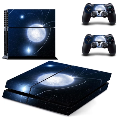 Bright Moon skin sticker for playstation 4 console and two controllers