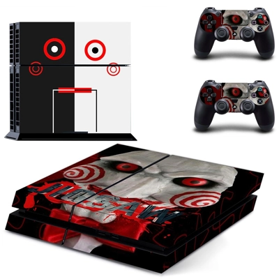 Jigsaw skin sticker for playstation 4 console and two controllers