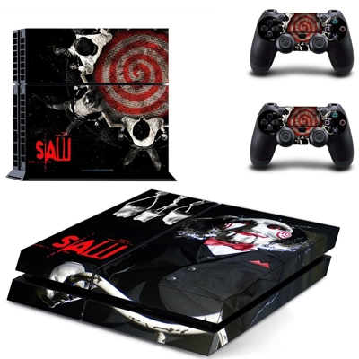 Jigsaw skin sticker for playstation 4 console and two controllers