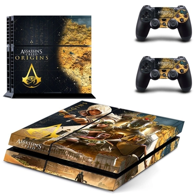 Assassin's Creed Origins skin sticker for playstation 4 console and two controllers