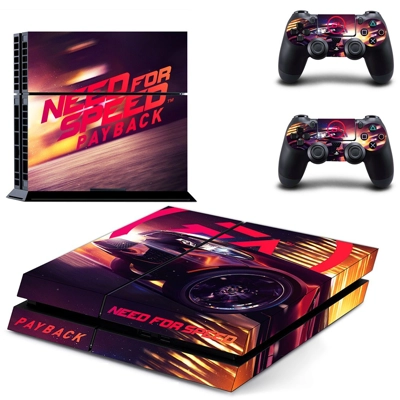 Need For Speed Payback skin sticker for playstation 4 console and two controllers