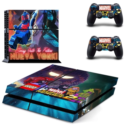 Lego Marvel Super Heroes 2 skin sticker for playstation 4 console and two controllers