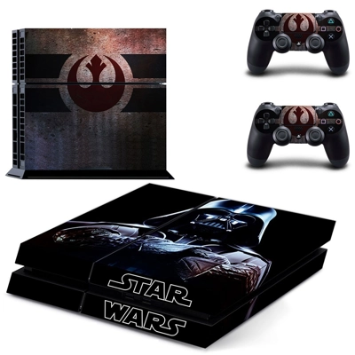 Star Wars skin sticker for playstation 4 console and two c.. Star Wars skin sticker for playstation 4 console and two c..