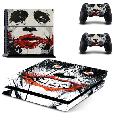 Batman Joker skin sticker for playstation 4 console and two controllers