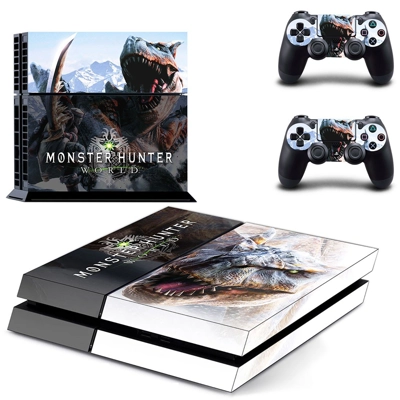Monster Hunter World skin sticker for playstation 4 consol.. Monster Hunter World skin sticker for playstation 4 consol..