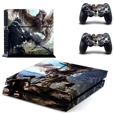 Monster Hunter World skin sticker for playstation 4 consol.. Monster Hunter World skin sticker for playstation 4 consol..