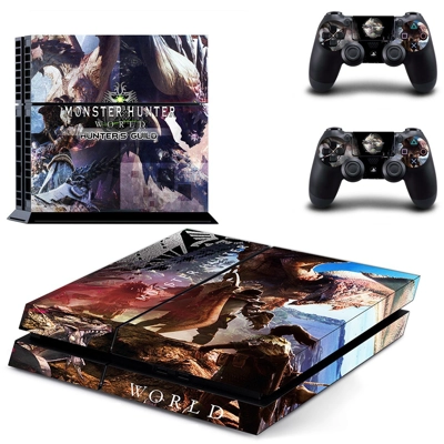 Monster Hunter World skin sticker for playstation 4 consol.. Monster Hunter World skin sticker for playstation 4 consol..