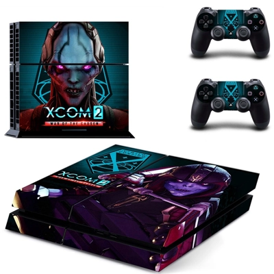 XCOM 2 War of the Chosen skin sticker for playstation 4 console and two controllers
