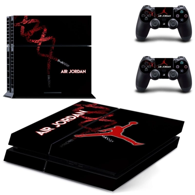 Air Jordan skin sticker for playstation 4 console and two .. Air Jordan skin sticker for playstation 4 console and two ..