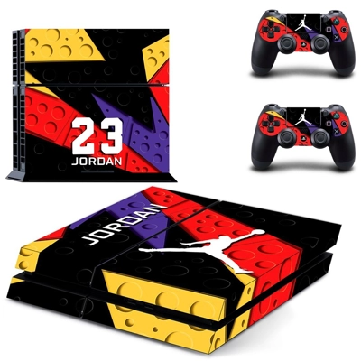 Air Jordan skin sticker for playstation 4 console and two controllers