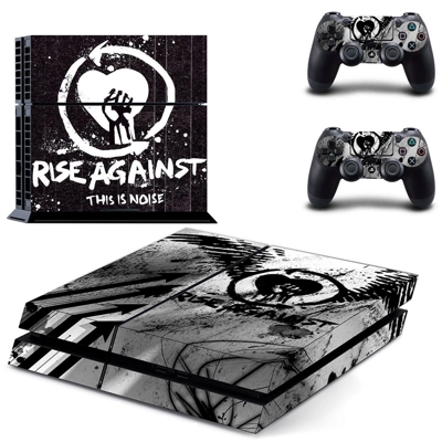 Rise Against this is noise cover skin sticker for playstation 4 console and two controllers