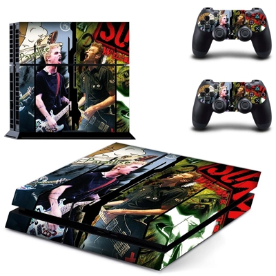 Green day sum 41 skin sticker for playstation 4 console an.. Green day sum 41 skin sticker for playstation 4 console an..