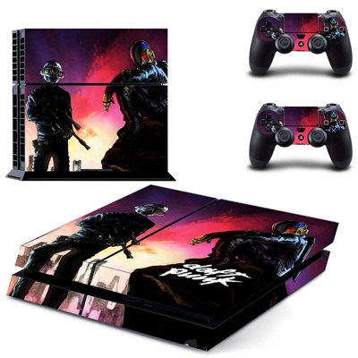 Daft Punk skin sticker for playstation 4 console and two c.. Daft Punk skin sticker for playstation 4 console and two c..