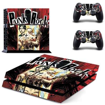 Punk Rock skin sticker for playstation 4 console and two controllers