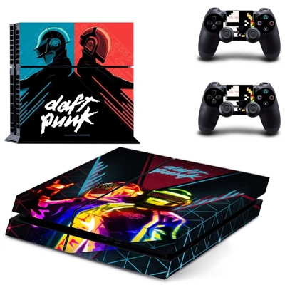 Daft Punk skin sticker for playstation 4 console and two c.. Daft Punk skin sticker for playstation 4 console and two c..