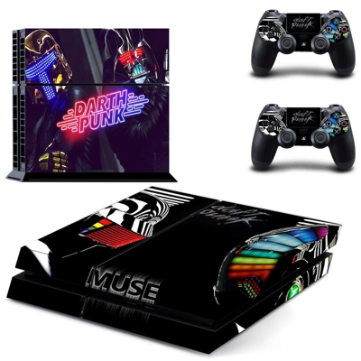 Darth Punk skin sticker for playstation 4 console and two .. Darth Punk skin sticker for playstation 4 console and two ..