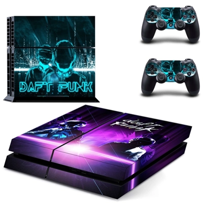 Daft Punk skin sticker for playstation 4 console and two c.. Daft Punk skin sticker for playstation 4 console and two c..