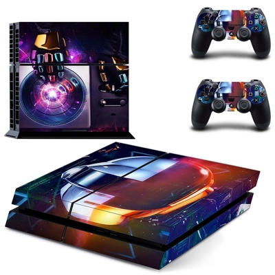 Daft Punk skin sticker for playstation 4 console and two c.. Daft Punk skin sticker for playstation 4 console and two c..