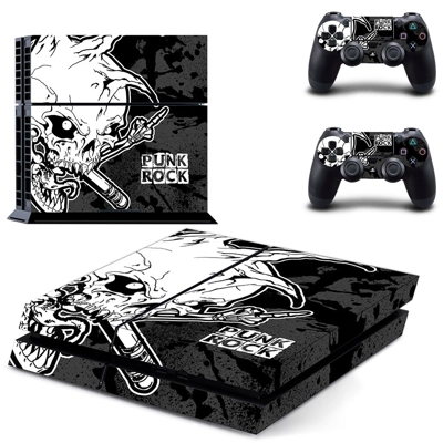 Punk Rock skin sticker for playstation 4 console and two c.. Punk Rock skin sticker for playstation 4 console and two c..