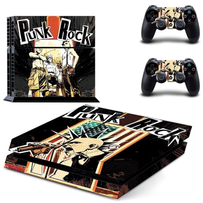 Punk Rock skin sticker for playstation 4 console and two controllers