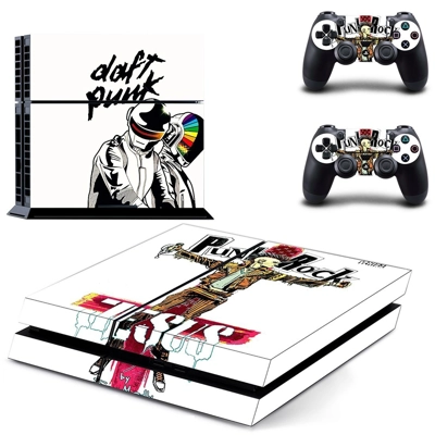 Daft Punk skin sticker for playstation 4 console and two c.. Daft Punk skin sticker for playstation 4 console and two c..