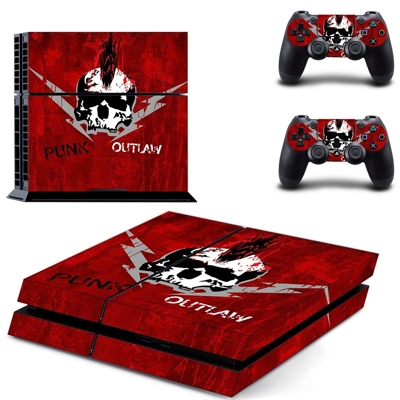 Punk Outlaw skin sticker for playstation 4 console and two..