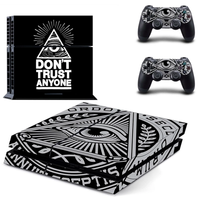 Do not trust anyone skin sticker for playstation 4 console.. Do not trust anyone skin sticker for playstation 4 console..