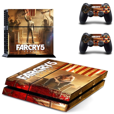 Far Cry 5 skin sticker for playstation 4 console and two c.. Far Cry 5 skin sticker for playstation 4 console and two c..