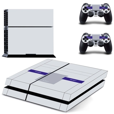 White Classic skin sticker for playstation 4 console and t.. White Classic skin sticker for playstation 4 console and t..