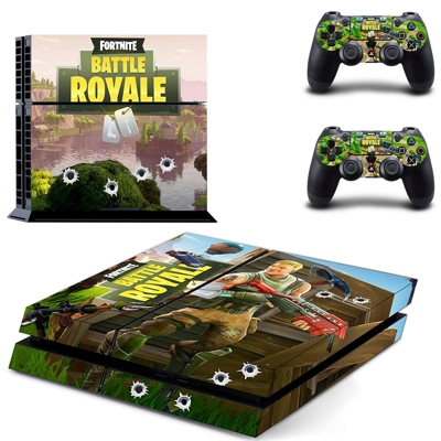 Fortnite skin sticker for playstation 4 console and two co..