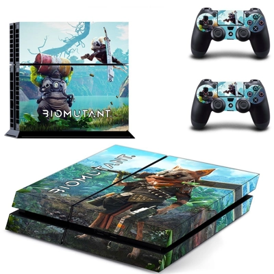 Biomutant skin sticker for playstation 4 console and two c.. Biomutant skin sticker for playstation 4 console and two c..