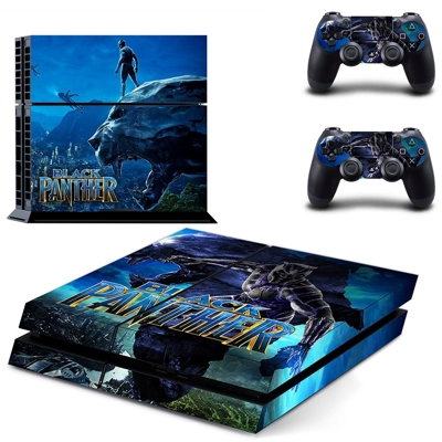 Black Panther skin sticker for playstation 4 console and t.. Black Panther skin sticker for playstation 4 console and t..