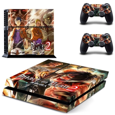 Attack on Titan 2 skin sticker for playstation 4 console and two controllers