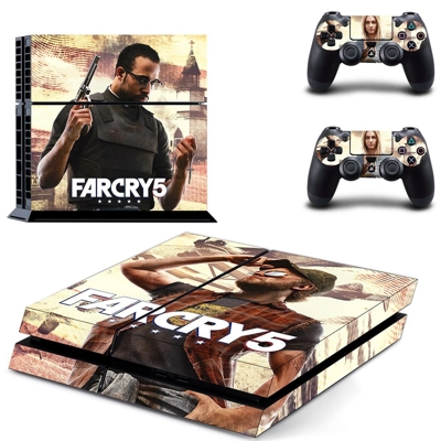 Far Cry 5 skin sticker for playstation 4 console and two c..