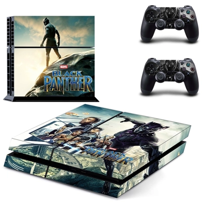 Black Panther skin sticker for playstation 4 console and t.. Black Panther skin sticker for playstation 4 console and t..
