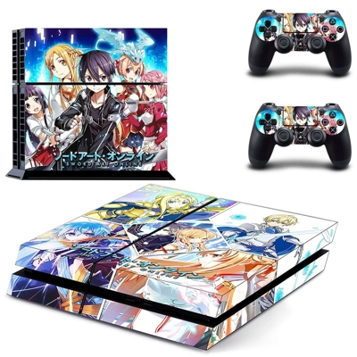 Sword Art Online skin sticker for playstation 4 console an.. Sword Art Online skin sticker for playstation 4 console an..