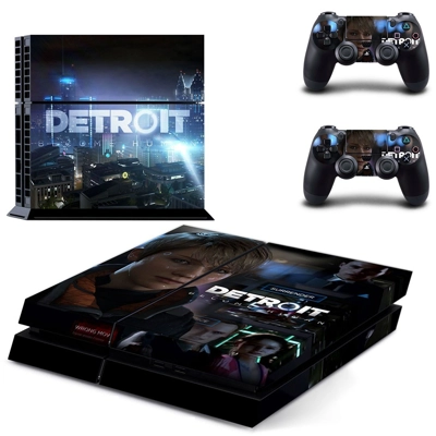 Detroit become human skin sticker for playstation 4 consol..