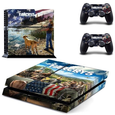 Far Cry 5 skin sticker for playstation 4 console and two c.. Far Cry 5 skin sticker for playstation 4 console and two c..