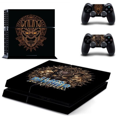 Black Panther skin sticker for playstation 4 console and t.. Black Panther skin sticker for playstation 4 console and t..