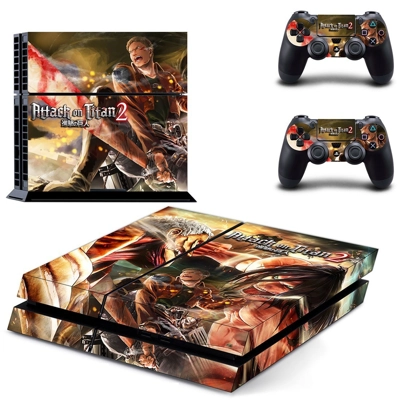 Attack on Titan 2 skin sticker for playstation 4 console and two controllers