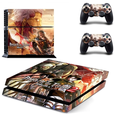 Attack on Titan 2 skin sticker for playstation 4 console and two controllers